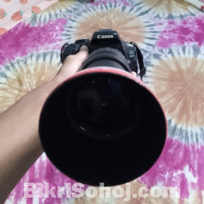 Canon 600d with 75-300mm zoom lens